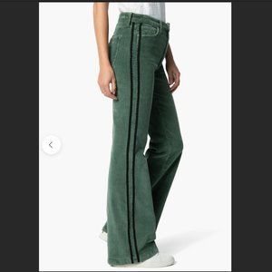Joe's Jeans The Molly High Rise Flare Corduroy Pants in Pineneedle W Size 25